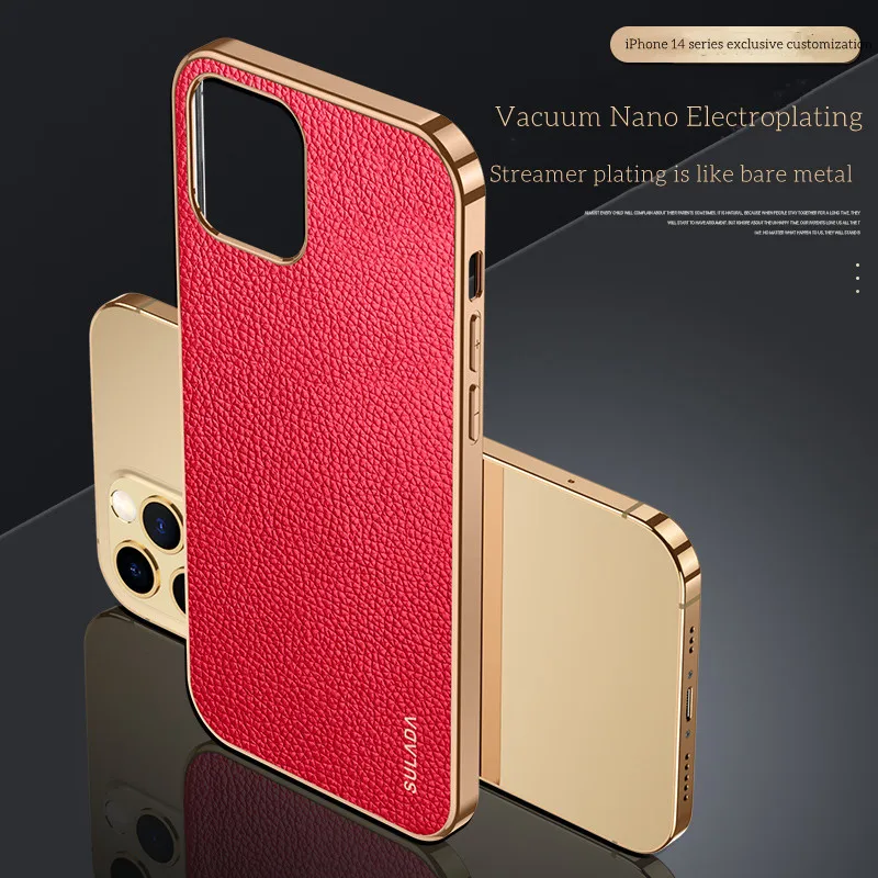 For iPhone 15 Case SULADA Luxury Leather Case Leather Protection Soft Shell Ultra-thin for iPhone 14 Pro Max coque iphone pro