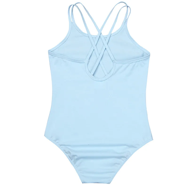 Ballet AqLeotard pour filles, costume de batterie, coton solide, ballerine, performance, entraînement, pratique