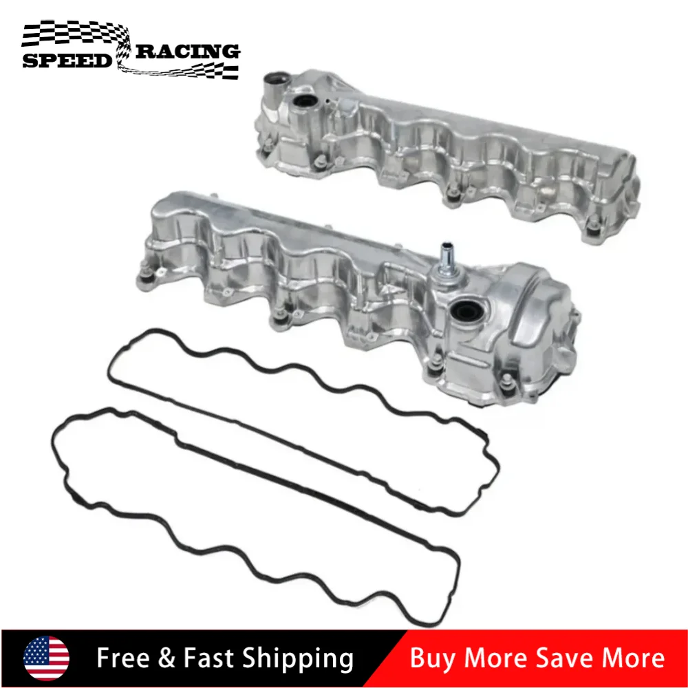 

4 шт. левая + правая крышка клапана двигателя для Ford 2005-2010 F-250 F-350 Super Duty 5.4L 2007-2010 Explorer Sport Trac 4.6L V8