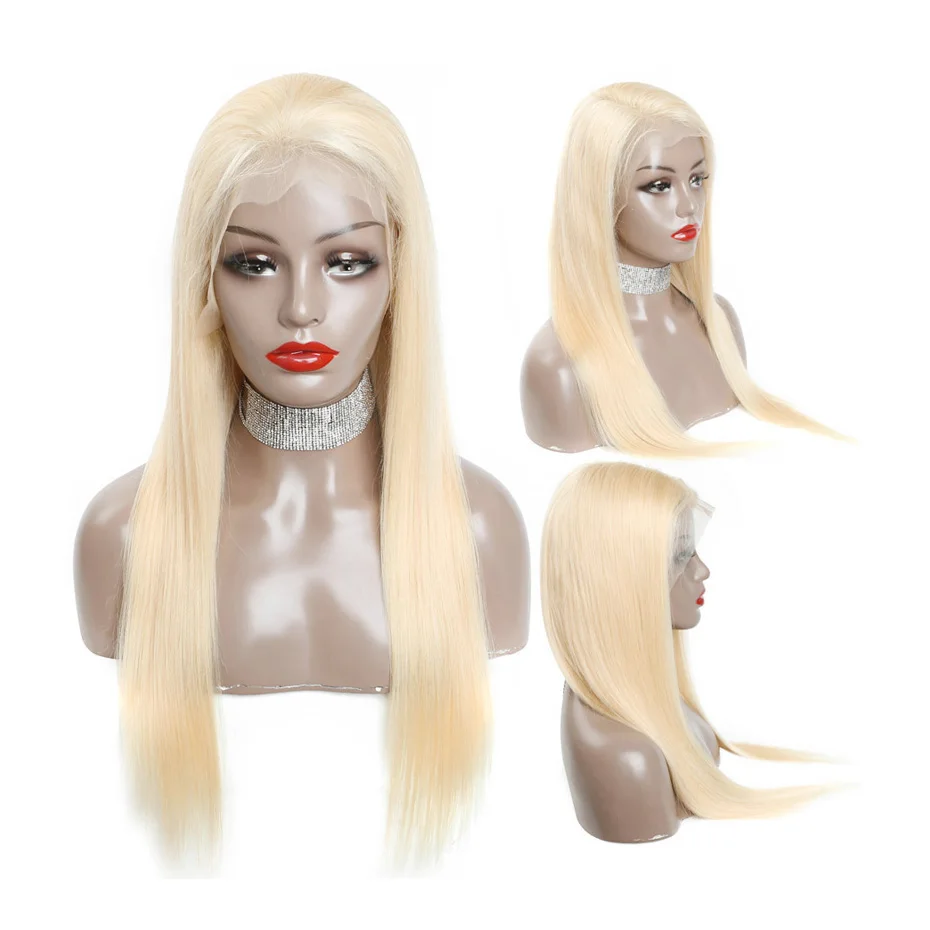 Ulrica 613 Human Hair Wigs Honey Blonde 13x4 Lace Front Wigs Human Hair Corloed Wig 13x4 Lace Frontal Human Hair Straight Wig