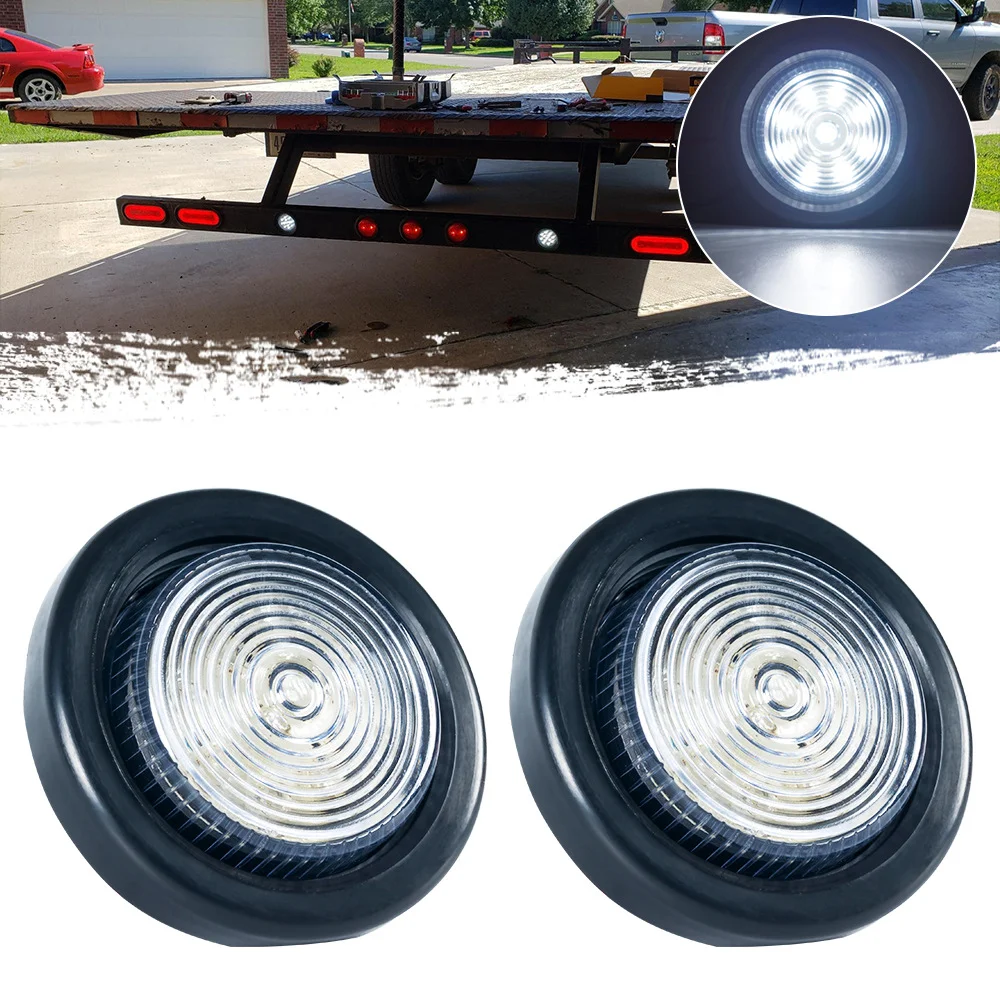 Large truck LED carriage lights 2-inch truck width lights, height lights, clearance lights, trailer edge lights