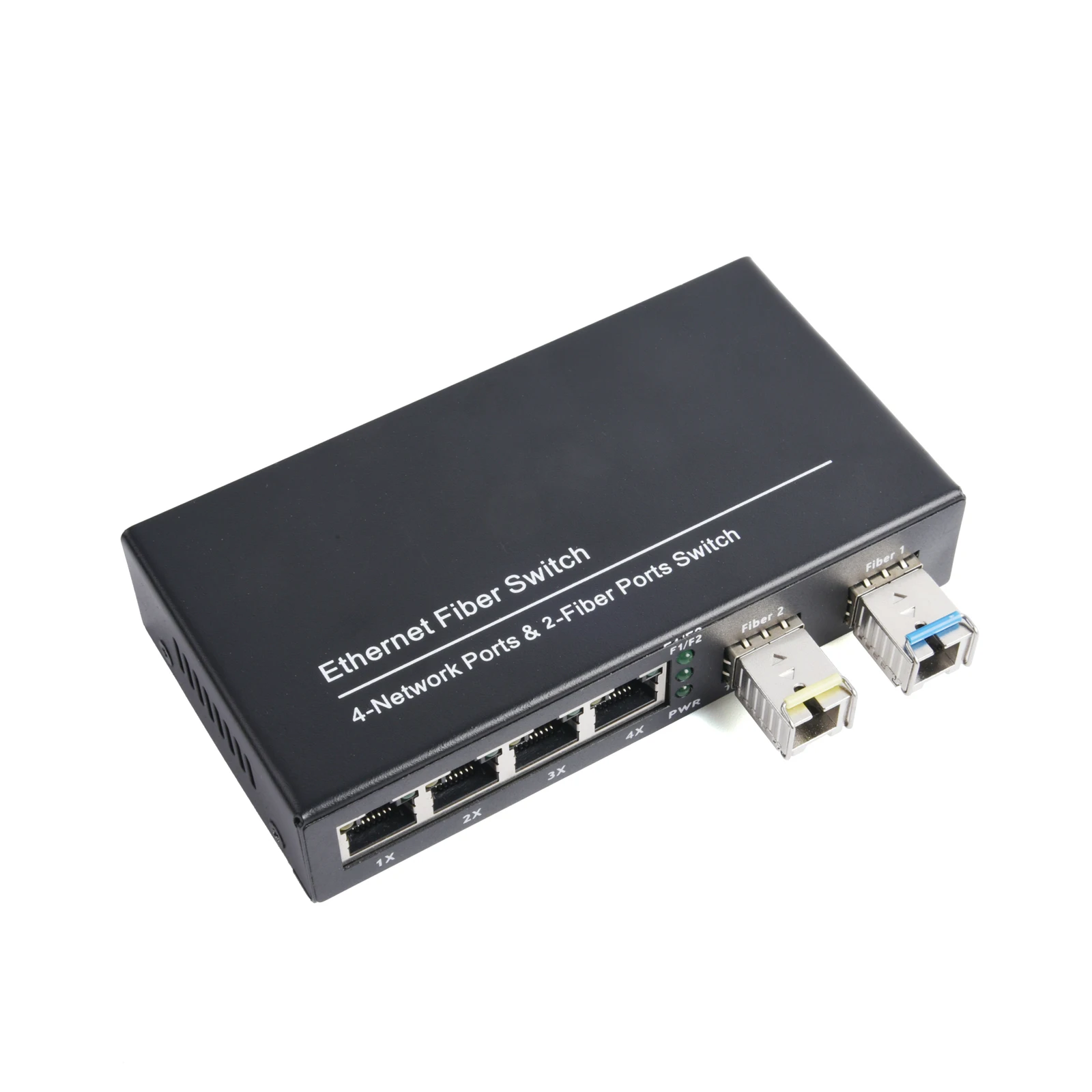 1 قطعة جيجابت SFP محول الوسائط 2 SFP إلى 4 RJ45 جهاز الإرسال والاستقبال 10/100/1000 متر الألياف البصرية التبديل مع 3 كجم/20 كجم LC/SC SFP وحدة