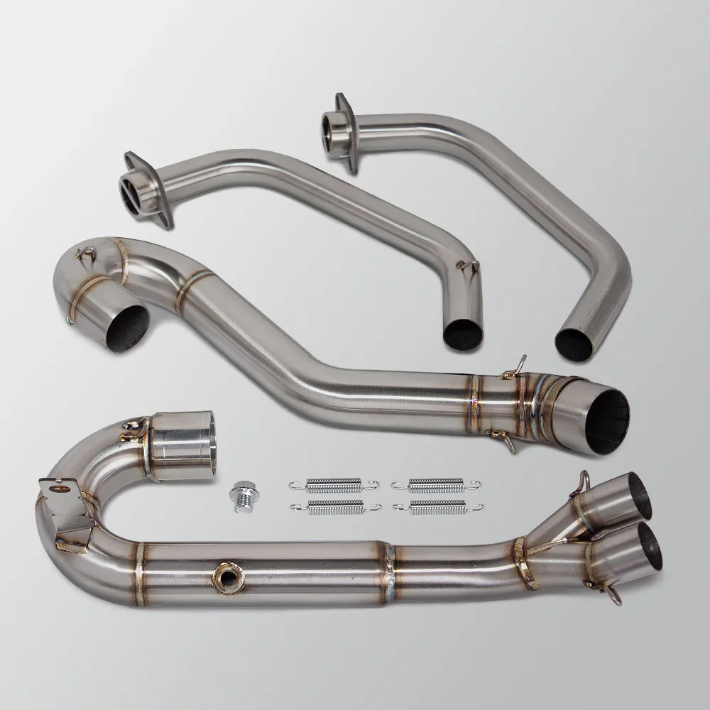 Motorcycle Exhaust Front Link Pipe Racing Streetbike 51MM Rotate Manifold Kit For Yamaha YZF-R3/R25 MT03 MT25 MT-03/25 2015-2024