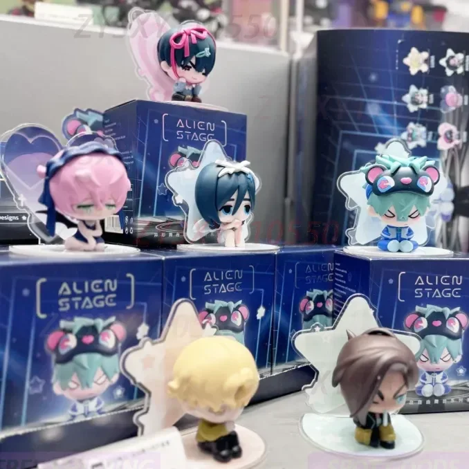 

Alien Stage Free Stage Blind Box Series Collectible Anime Figures Mizi Sua Ivan till Luka Hyuna Model Decoration Toys