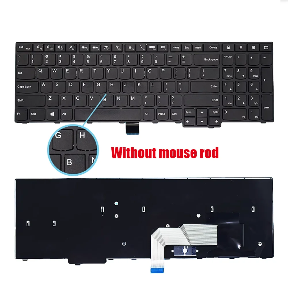 NEW Keyboard US Layout for  ThinkPad E560 E565 SN20F22600 Without mouse rod