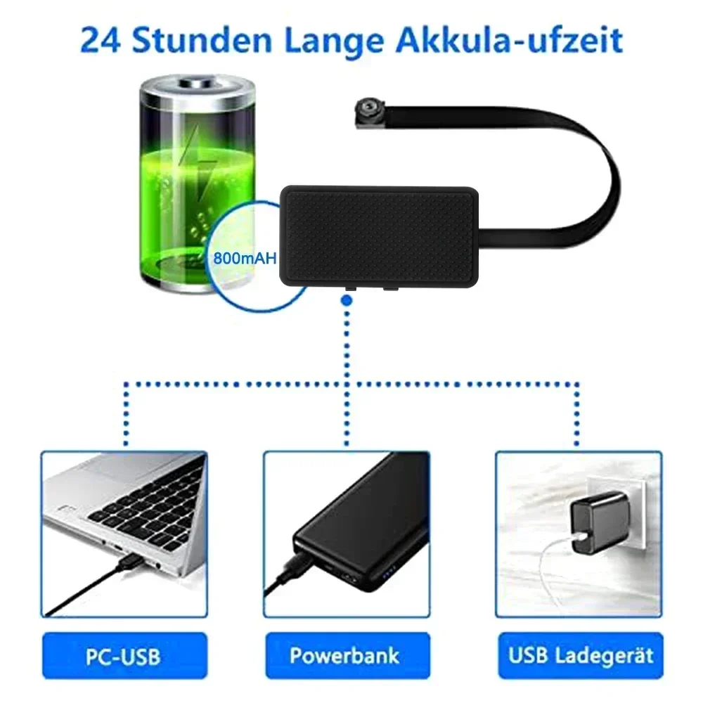 DIY HD 1080P WiFi Mini Camera Portable Video Recorder Micro Camcorder P2P Wireless Webcam Loop Recording Support Remote Viewing view 6