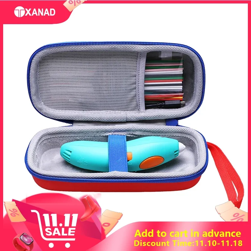 LTGEM EVA Hard Case for 3Doodler Start+ Essentials 2021 3D Pen Set and Accessories Travel Carrying Storage Bag