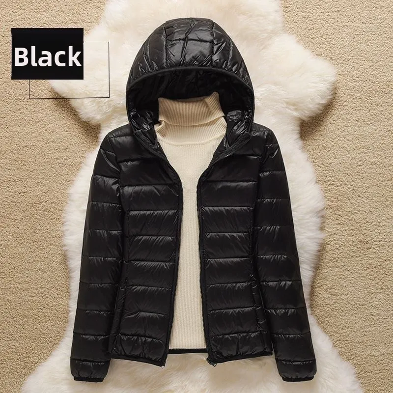 

Tag Episode женский Slim Fit ort с капюшоном на пуху, хлопковый джет, легкий модный городской Sle Busin, повседневная застежка-молния S...