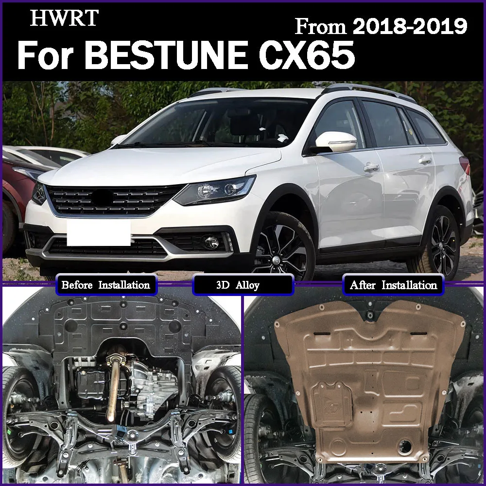 

For BESTUNE CX65 2018-2019 1.5L New Higher Quality Black Under Engine Guard Mudguard Board Splash Shield Mud Fender Plate Panel