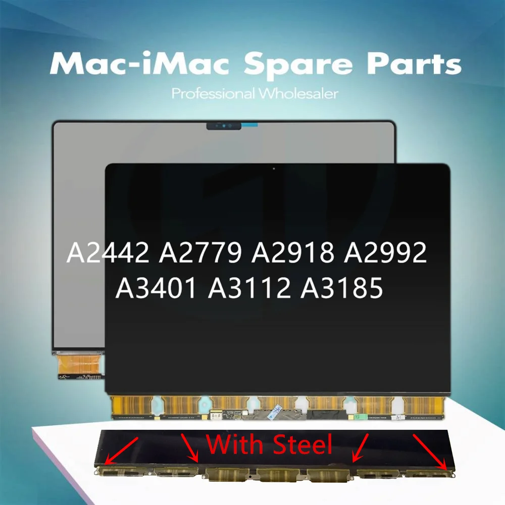 Совершенно новый ЖК-экран для ноутбука M4 для Macbook Pro 14 Pro Max 2024 Retina A2442 A2779 A2918 A2992 A3112 A3185 A3401