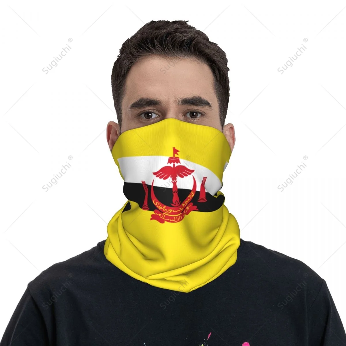 

Unisex Brunei Flag Neckerchief Scarf Neck Face Mask Scarves Neck Warmer Seamless Bandana Headwear Cycling Hiking