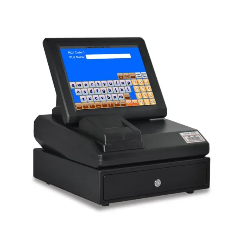 Malaysia English Version Cash Register Milk Tea Embedded AIO Touch Screen Catering Fast Food