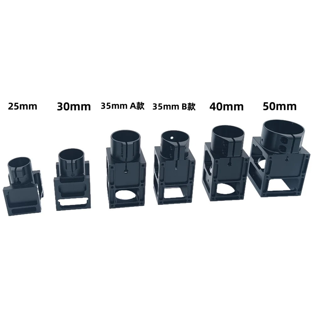 Anlage Schutz UAV 25/30/35/40/50mm Aluminium Legierung Metall Rohr Basis Carbon Faser Arm Falten Rohr Klemme