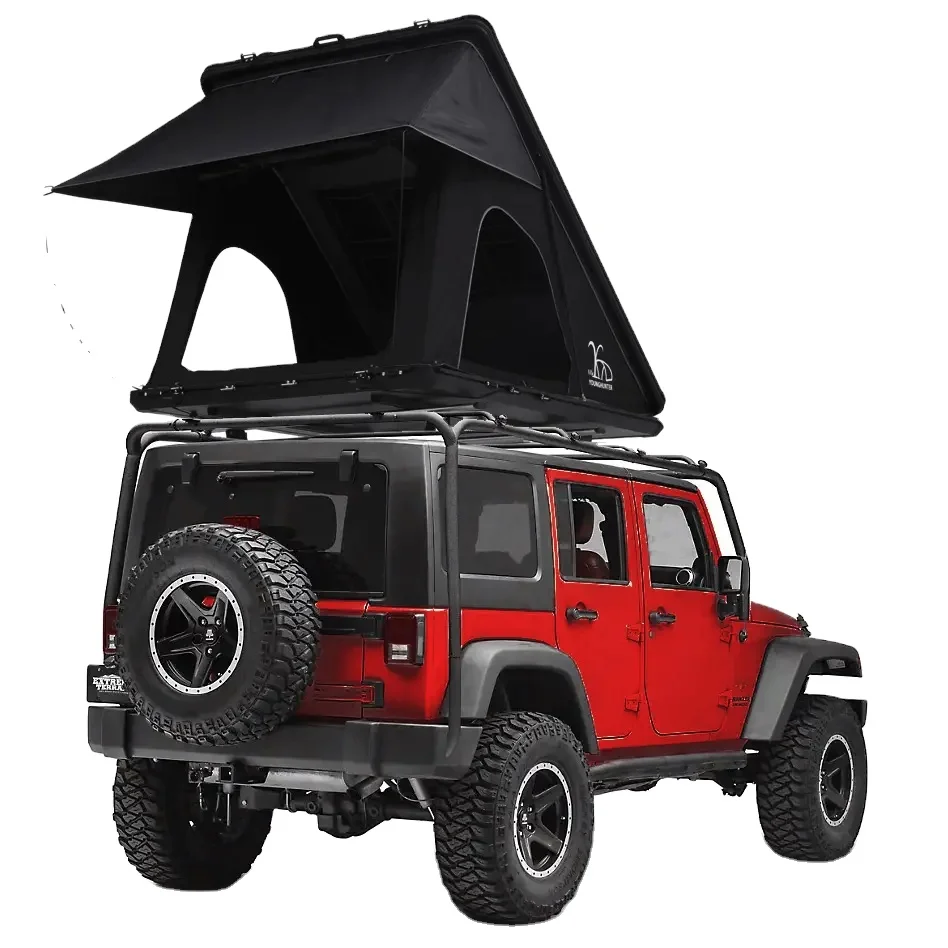 

Portable Outdoor Waterproof Car Rooftop Tent Foldable and Off-Ground with Hard Shell and Aluminum Pole Made of Oxford Fabric