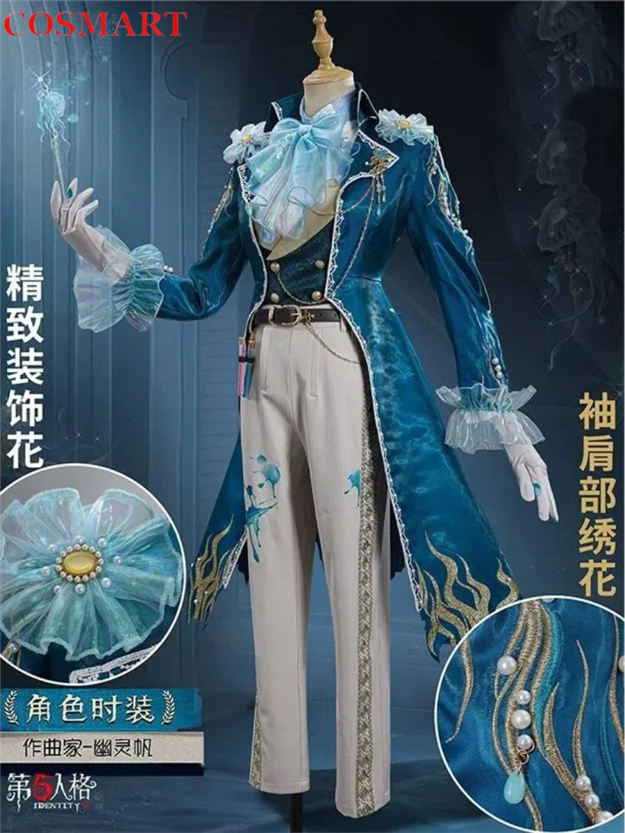 Identity V Frederick Kreiburg Composer Men Cosplay Costume Cos Game Anime Party Uniform Hallowen Play Role Clothes Clothing