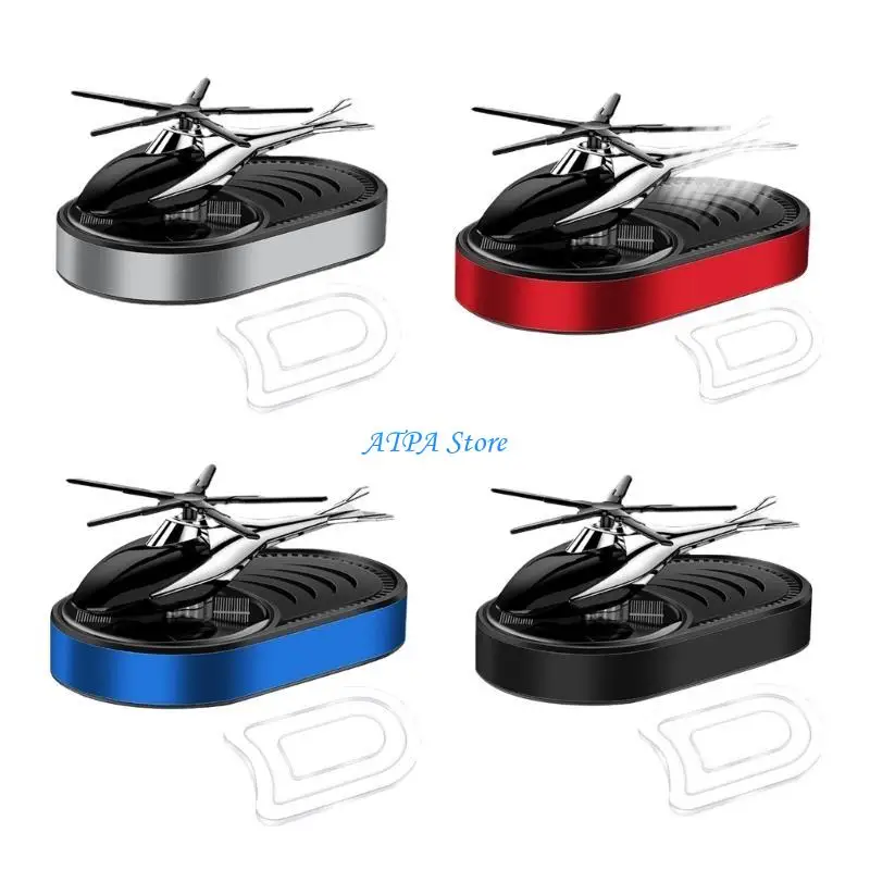 

U13C Stylish Helicopter Scent Dispenser Sun Powered Car Perfumes Decoration for Car