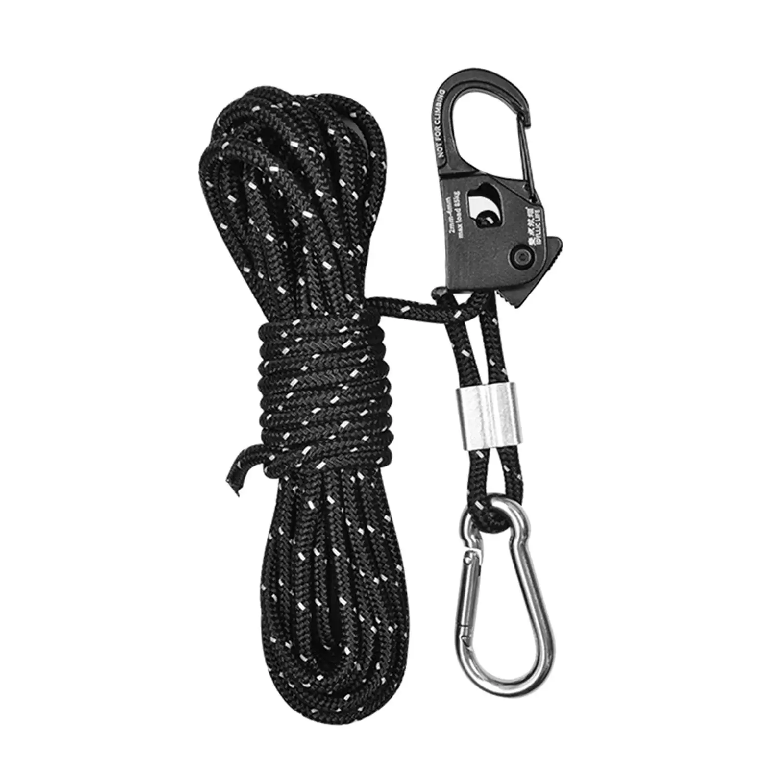 Heavy Duty Tent Wind Rope Pulley Regulator Tensioner Rope Hanger for Camping Outdoor Hiking Tarp Canopy Backpack Gear