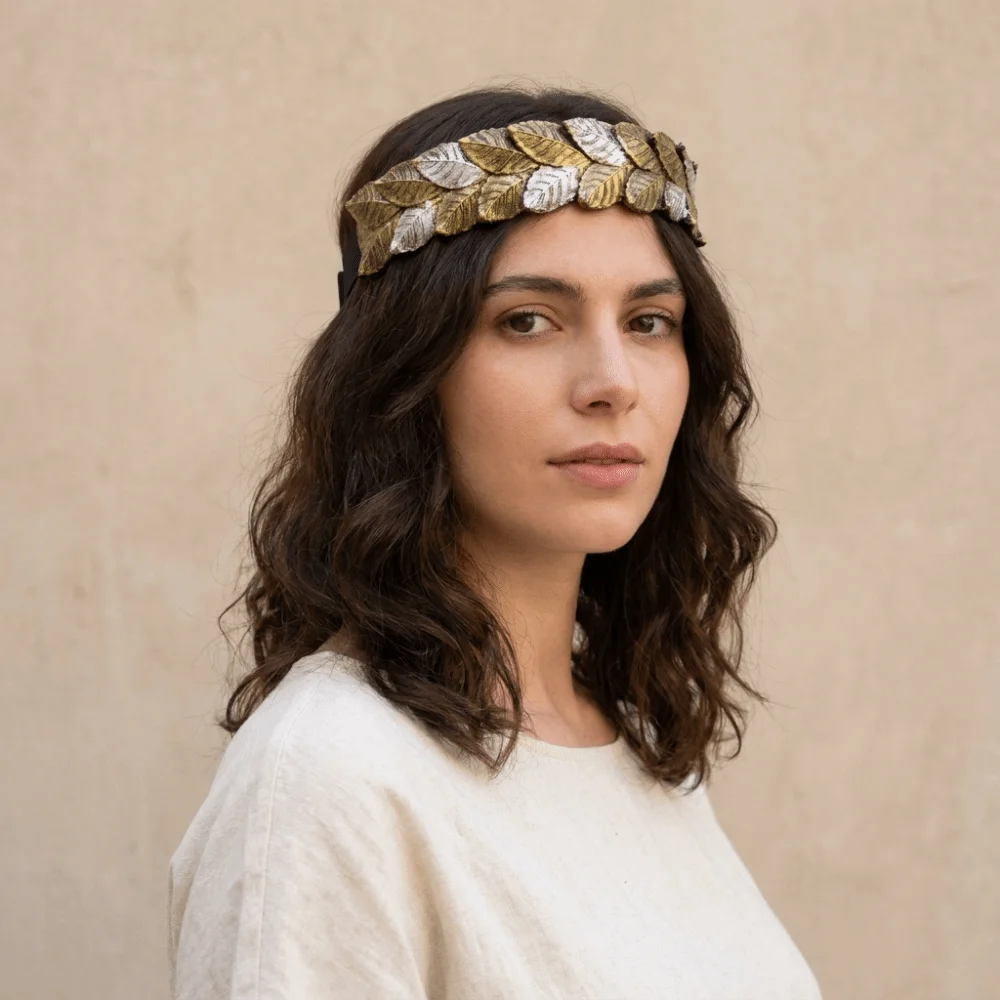 PU Foam Greek Laurel Leaf Headband Greek Design Comfortable Cosplay Headwear Forest Elf Style God Circlet Wedding Party Headwear