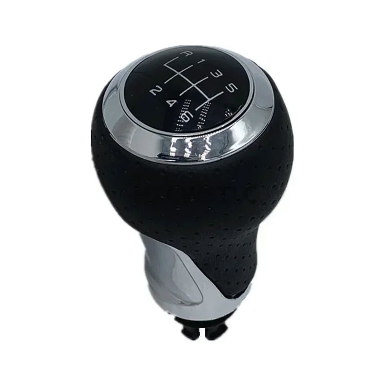 New 6 Speed Leather Gear Shift Knob Manual Leather For Audi A4 S4 B8 8K A5 8T Q5 8R S Line 2007-2015