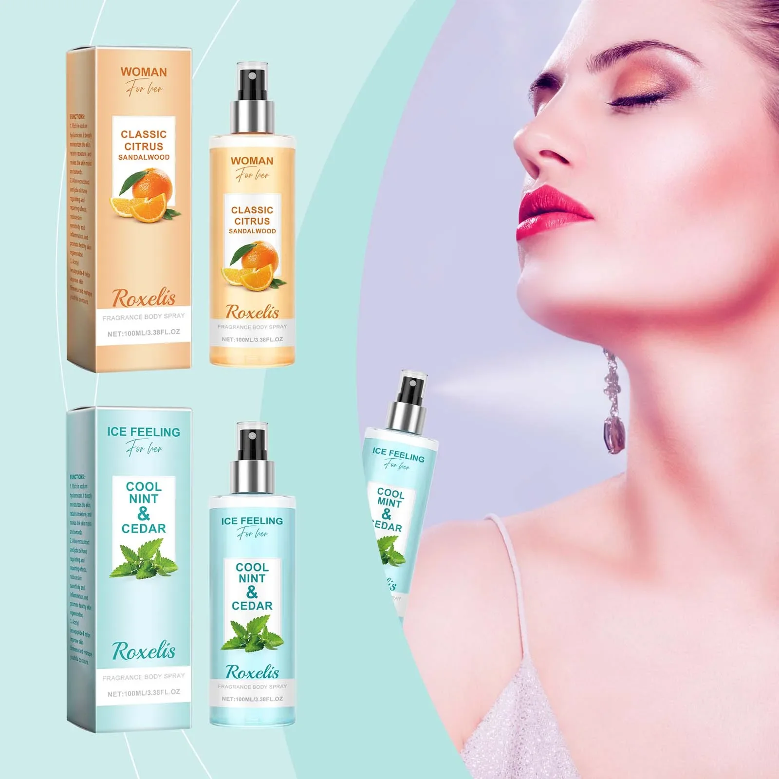 

100ML Fresh Fruity Aroma Perfume Spray Lasting Body Fragrance Attracts Love Pheromone Scent Floral Flavor Unisex Dating Women