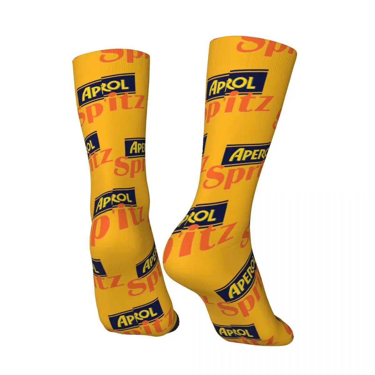 Aperols Spritz-Calcetines antideslizantes para hombre, medias divertidas de calidad, personalizadas, para ciclismo, Invierno