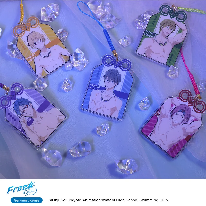 

Genuine Authorized Anime Free!Amulet Nanase Haruka Ryugazaki Rei Tachibana Makoto Rin Matsuoka Clothes Knapsack Pendent Ornament