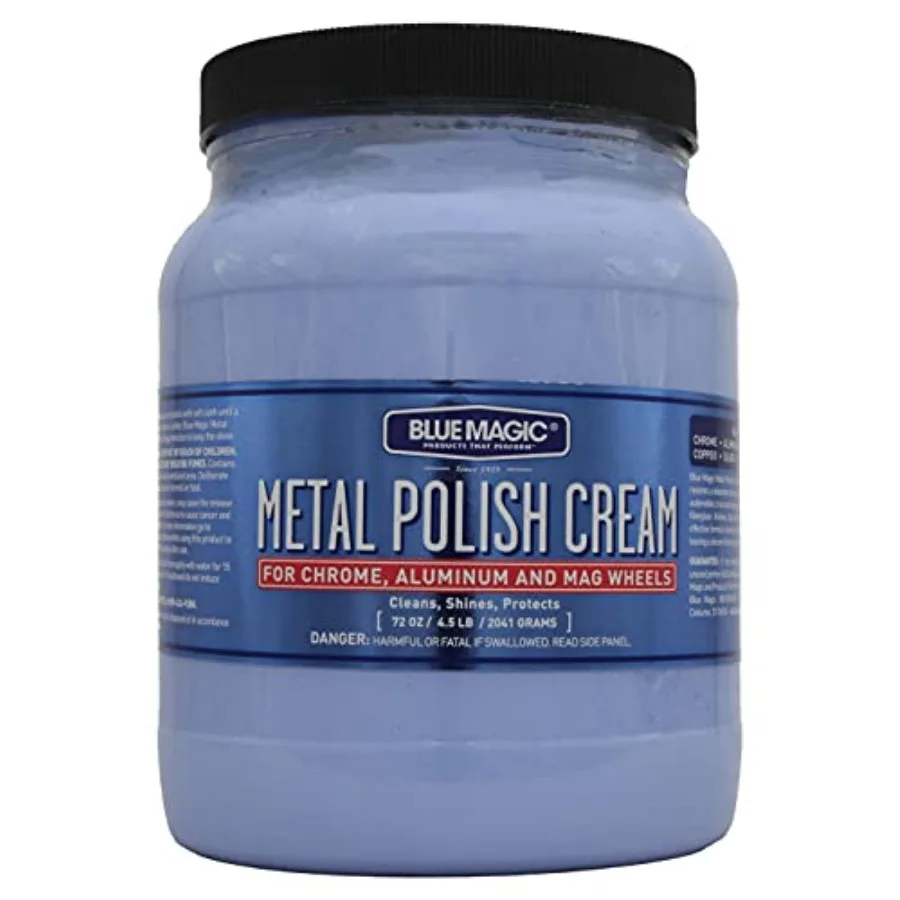 

550 Metal Polish Cream Non-Abrasive Tarnish and Oxidation Remover for Chrome Aluminium Brass Copper Sterling Silver and Stainle