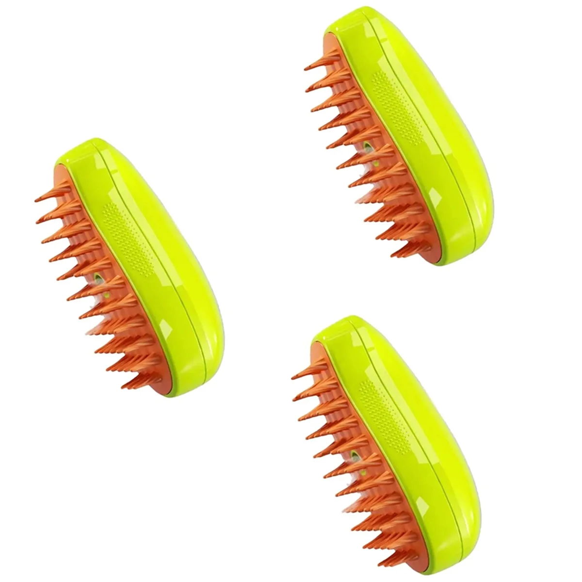 3PCS Pet Grooming Brush Hair Remover Hot Steam Technology Rechargeable Shedding Brush for Cats Rabbits Pet Grooming,A