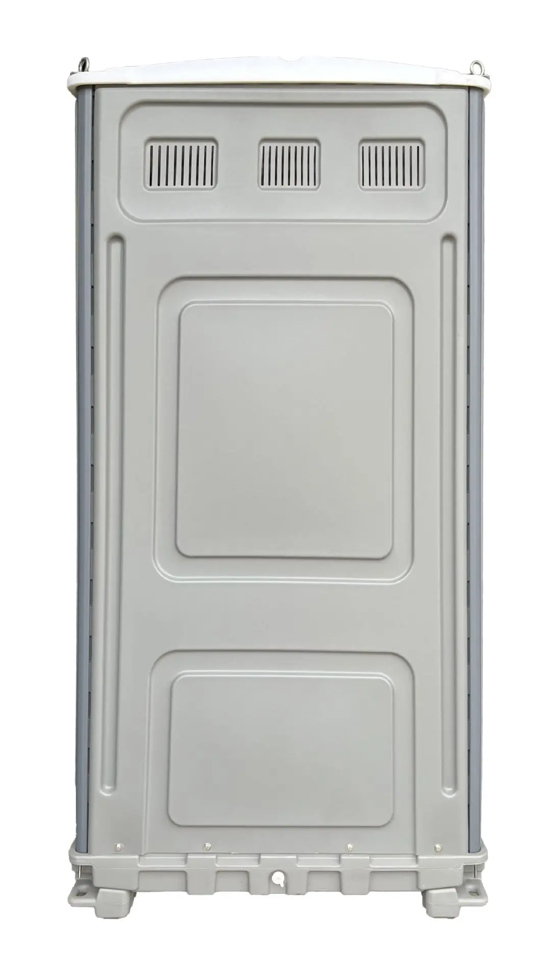 Outdoor temporary portable sanitation facility with built-in sewage tank, urinal and toilet