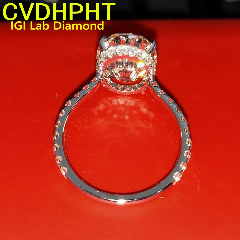 

Solid 18K Gold Ring IGI Lab grown Diamond Ring Oval shape D VS Diamond wedding ring Factory Engagement