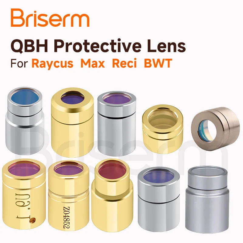 Raycus Max Laser Source Protection Window Lens IPG Reci QBH Protective Cap Laser Welding Cutting Optical Fiber Cable Crystal