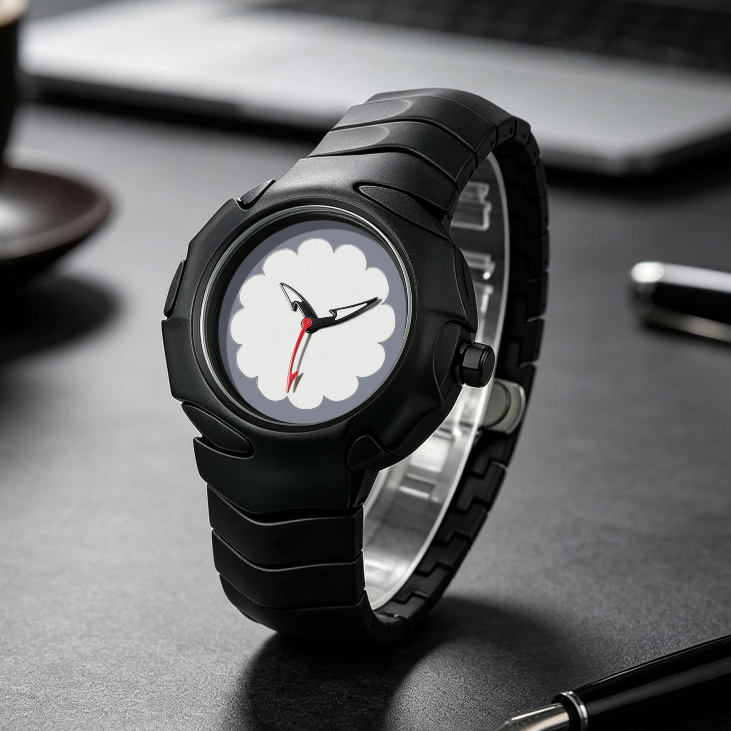 

Causal Sport Trend Men personality Plastic Elasticity Quartz Watches Anniversary Gift