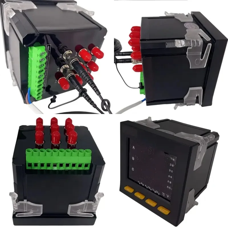Digital Programmable PID Temperature Controller with Multi-Channel (A/B/C) Display and Menu Keypad for Industrial Machinery