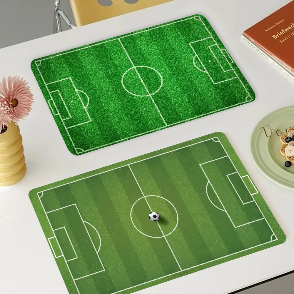 

F-Football Field Plan Coffee Dish Quick Drying Kitchen Absorbent Drained Placemat For Table Bathroom Kitchen Draining Pads