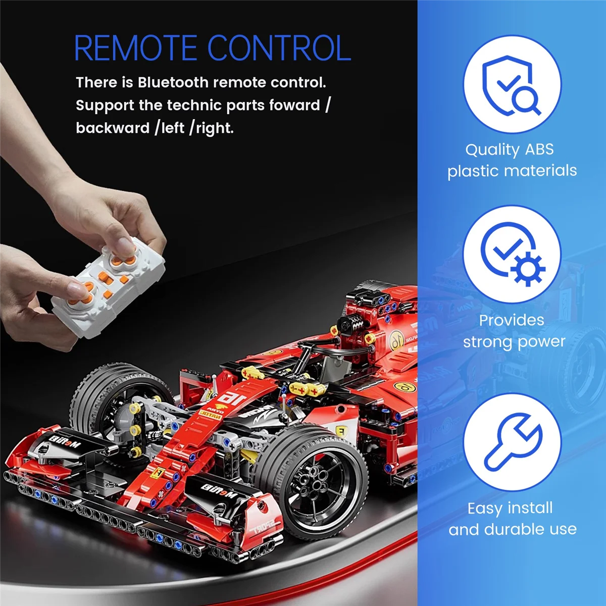 Blocks1Set Power Function Motor App Remote Control Programming 2 Meduim Moter Set DIY Building Block for Children