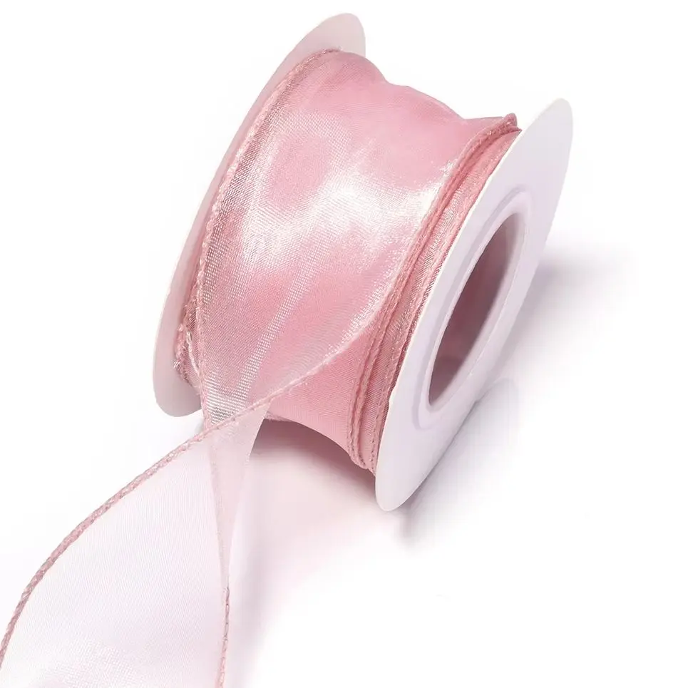 9M Fishtail Chiffon Ribbon Wavy Edged Organza Ribbon For DIY Crafts Bouquet Jewelry Gift Wrapping Wedding Decoration Sewing