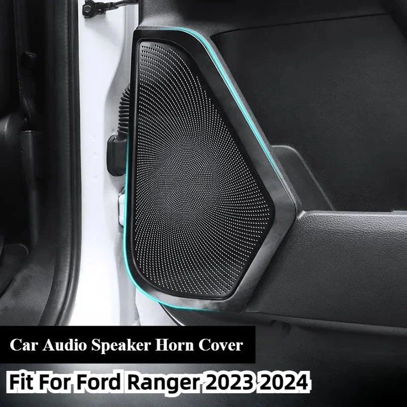 

Fit for Ford Ranger Everest 2024 2023 Car Audio Speaker Cover Door Speaker Cover Loudspeaker Frame Horn Trim Accessories