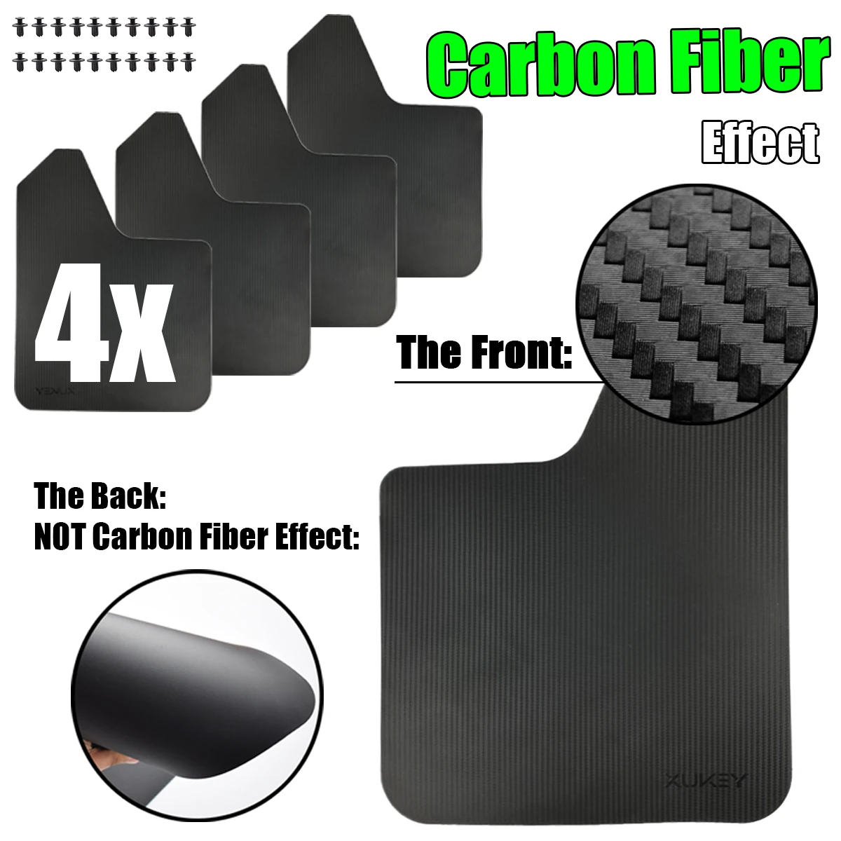 4x Mudflaps Mud Flaps Splash Guards Mudguard For Ford F150 F-150 F250 Raptor Ranger T6 T7 XLT PX Wildtrak Everest Mazda BT-50