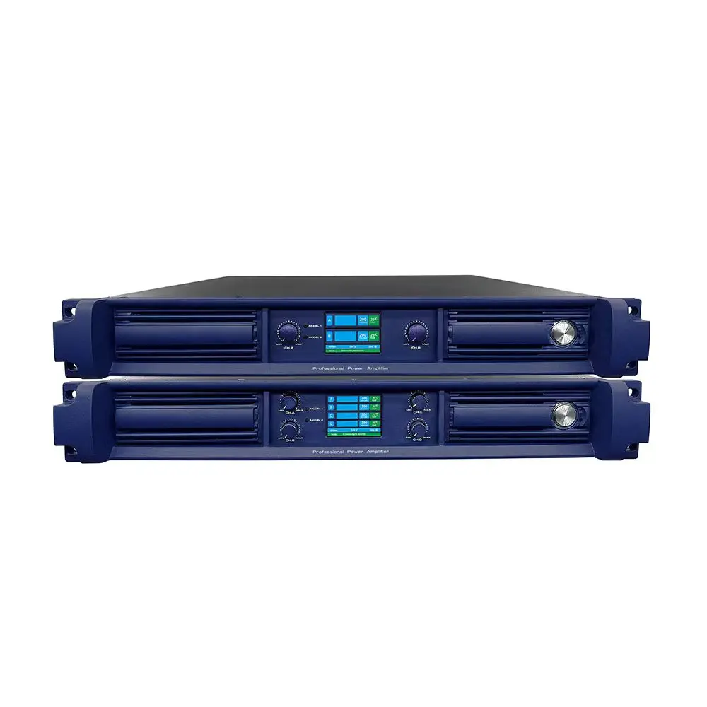 Digital Power Amplifier Pro Audio 1.5U Power 4 Channel 4X3500W Professional Sound System