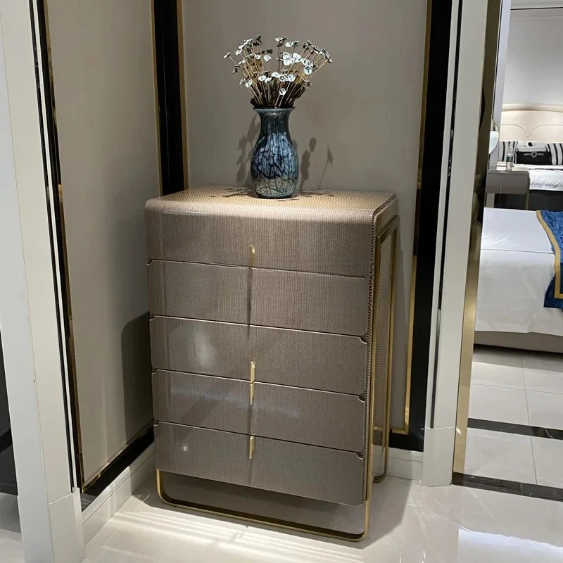 Light Luxury Five-Drawer Cabinet Post-Modern Minimalist Villa Suite Large and Small Apartment Storage Cabinet