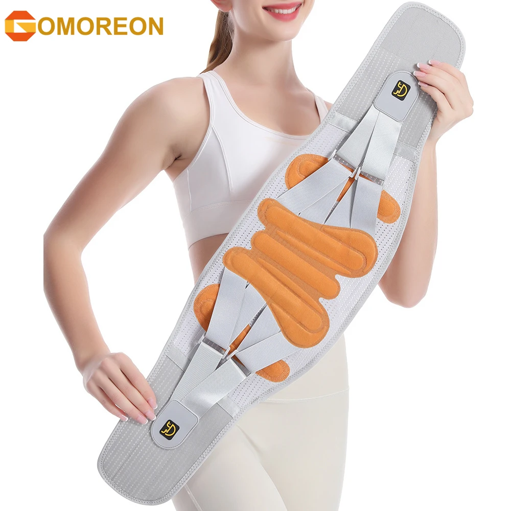Back Brace for Lower Back Pain, Breathable Back Support Belt for Intant Pain Relief from Sciatica Hernated Disc Scoliosis Sprain