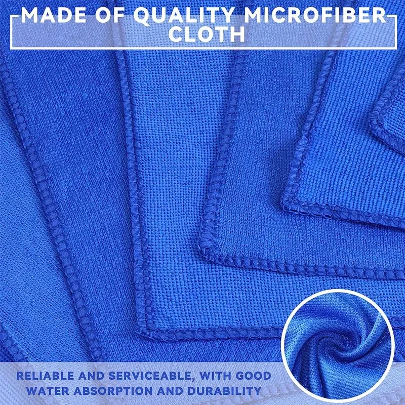 1-200pcs Microfiber Towels Car Wash Drying Cloth Towel Household Cleaning Cloths Auto Detailing Polishing Cloth Home Clean Tools