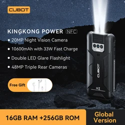 Cubot KingKong Power, Waterproof Rugged Smartphone Android 13, 8GB+256GB, 10600mAh, 33W Fast Charge, NFC, 6.5