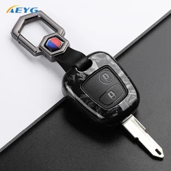 Koolstofvezel ABS Autosleutel Case Cover Voor Peugeot 206 207 307 408 607 Voor Citroen C1 C2 C3 C4 voor Xsara Picasso