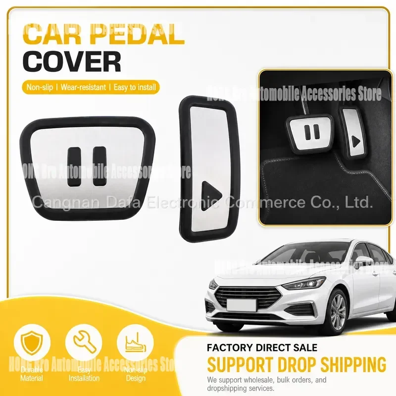 For Volkswagen ID3 ID4 ID6 Golf MK7 MK8 Anti Slip Throttle Foot Pedal Cover Non Drilling Accelerator Brake Rest Pad Car