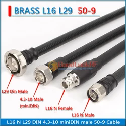 L29 DIN 4.3-10 4310 miniDIN L16 N L12 TNC Male Female Coaxial Pigtail RRU Jumper 1/2