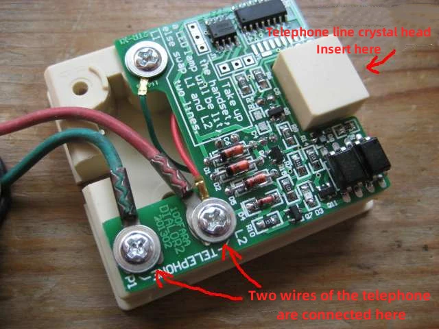 Pulse transfer dual tone multiple frequency DTMF converter normal version The old dial telephone/pulse dual module