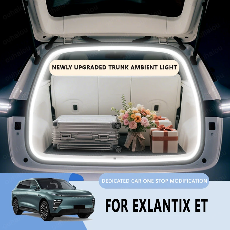 

For EXLANTIX ET trunk light modification light Atmosphere lights White warm white Rear Trunk LED Light Bar