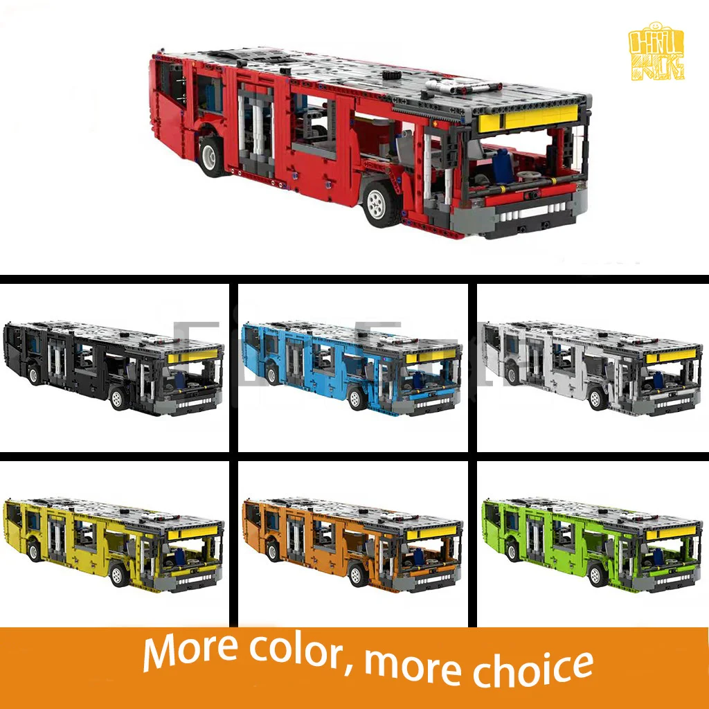 Moc-45507 Bus 42098c Mode Model With PDF Drawings Building Blocks Bricks Kids Educational DIY Toys Birthday Christmas Gifts