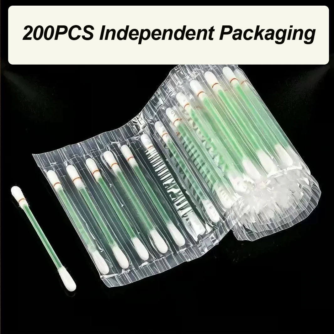 200pcs Essential Oil Mosquito Repellent Cotton Swabs Sting Relief Disposable Slow Release Outdoor Insect Protection